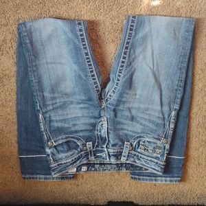 Bedazzled pocket girls size 16 blue jeans, Miss Me brand